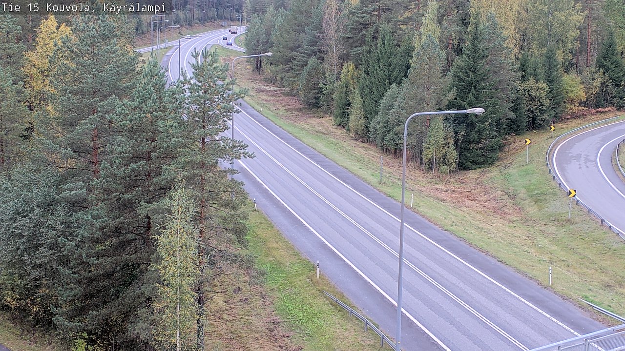Weather Camera Image Road 15 Kouvola, Käyrälampi, Kouvola, Kymenlaakso