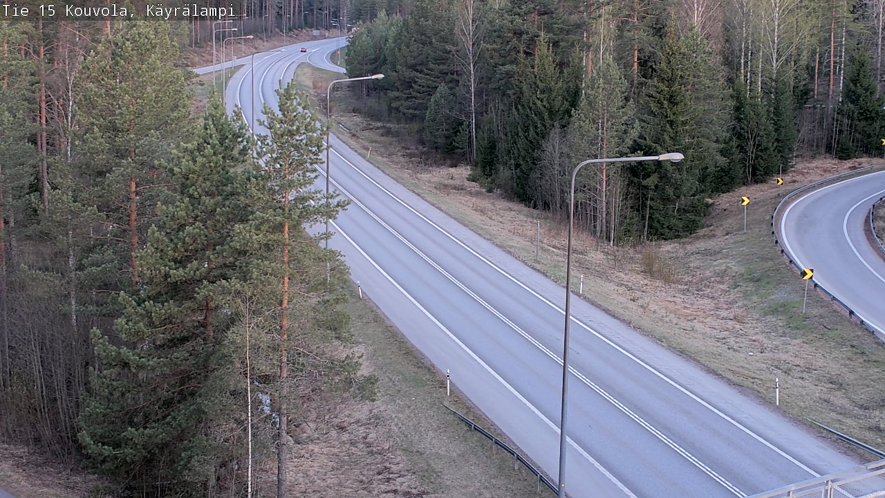 Weather Camera Image Road 15 Kouvola, Käyrälampi, Kouvola, Kymenlaakso
