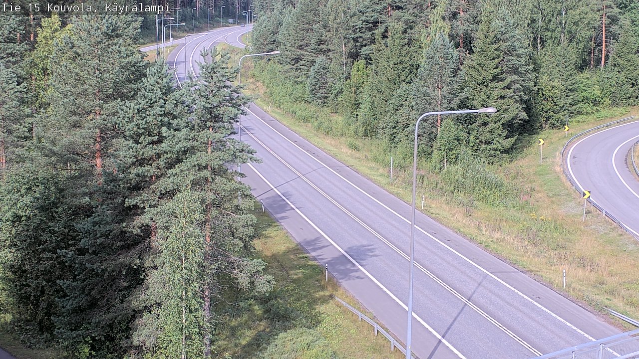 Weather Camera Image Road 15 Kouvola, Käyrälampi, Kouvola, Kymenlaakso