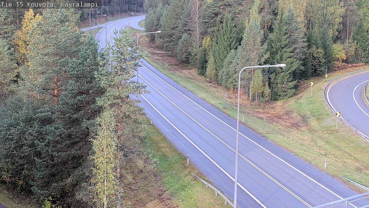 Weather Camera Image Road 15 Kouvola, Käyrälampi, Kouvola, Kymenlaakso