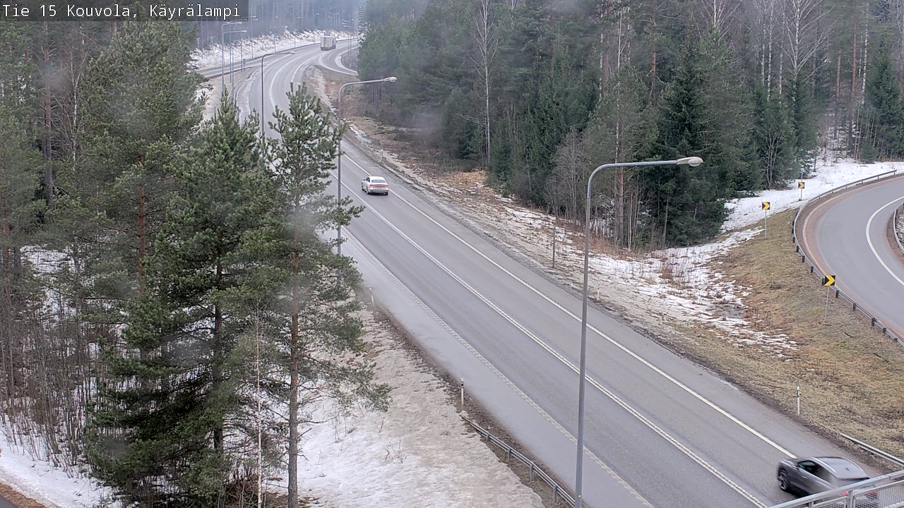 Weather Camera Image Väg 15 Kouvola, Käyrälampi, Kouvola, Kymenlaakso