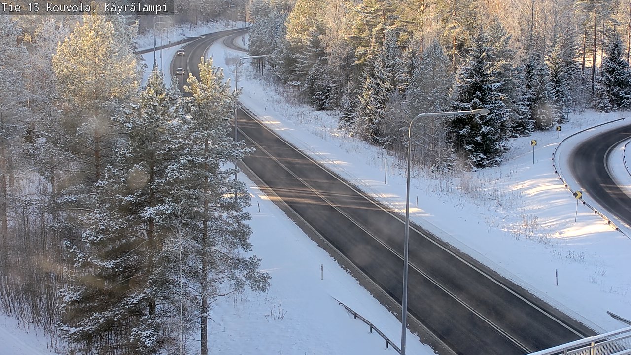 Weather Camera Image Väg 15 Kouvola, Käyrälampi, Kouvola, Kymenlaakso