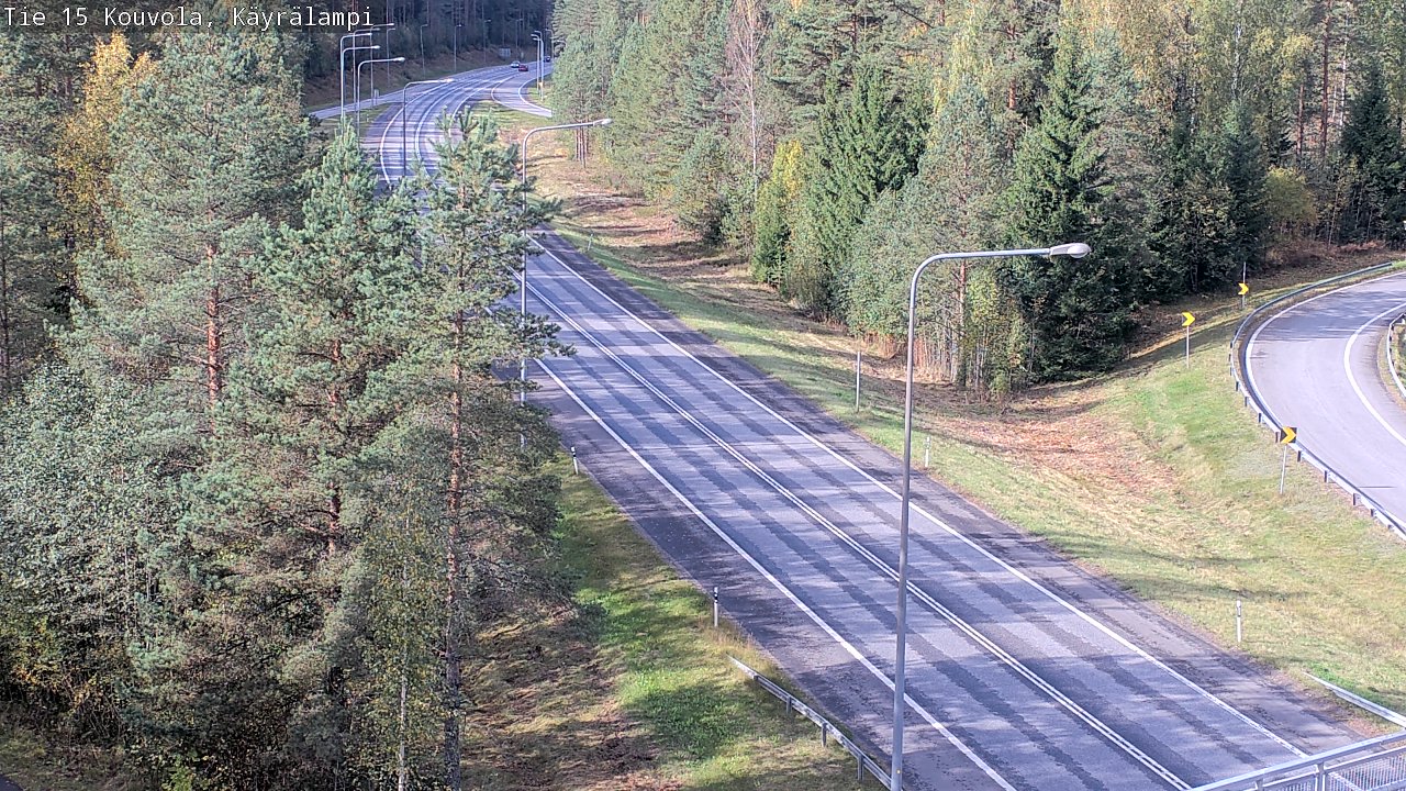 Weather Camera Image Road 15 Kouvola, Käyrälampi, Kouvola, Kymenlaakso