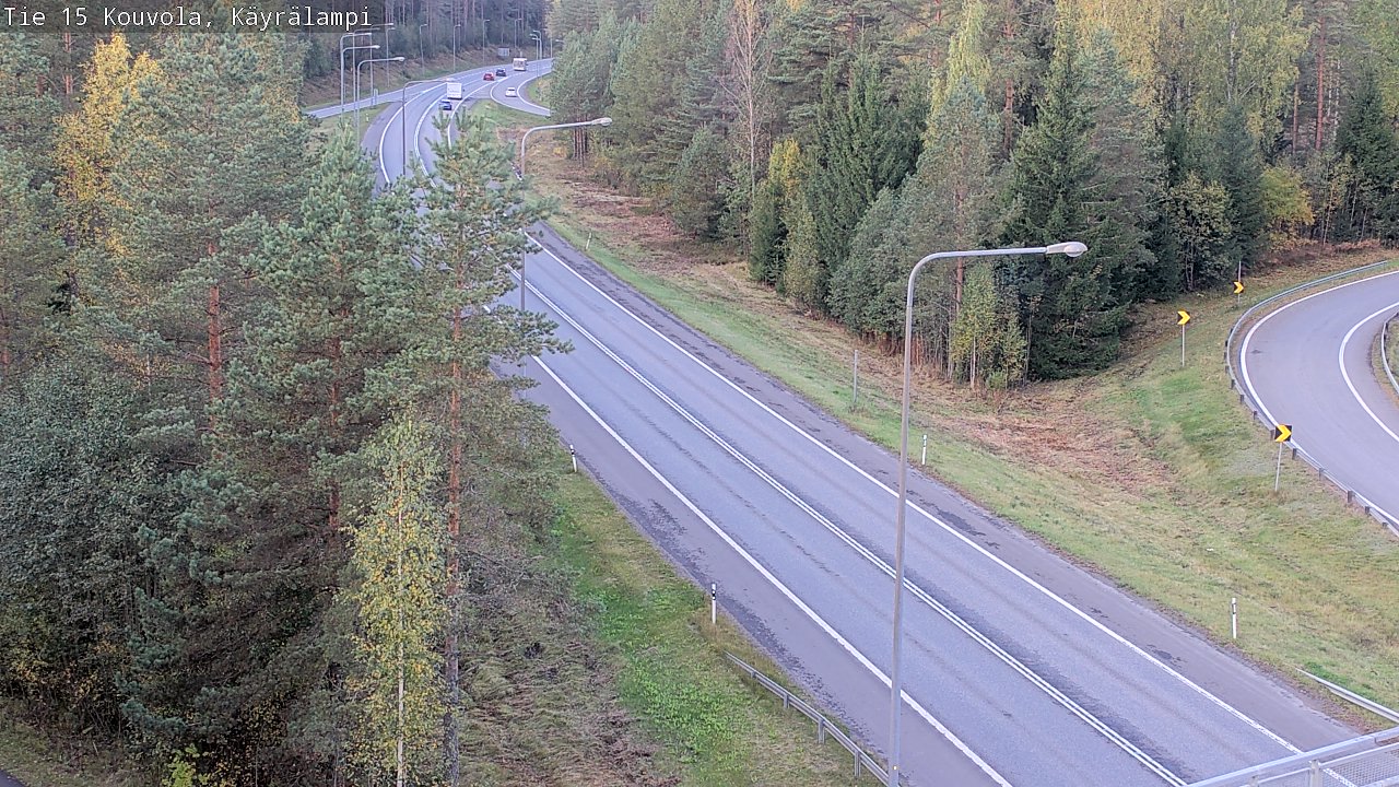 Weather Camera Image Road 15 Kouvola, Käyrälampi, Kouvola, Kymenlaakso