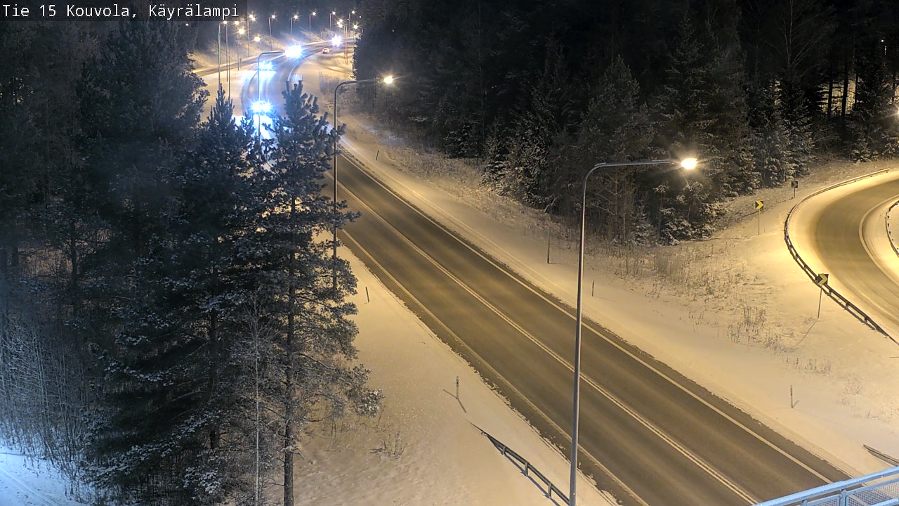 Weather Camera Image Road 15 Kouvola, Käyrälampi, Kouvola, Kymenlaakso