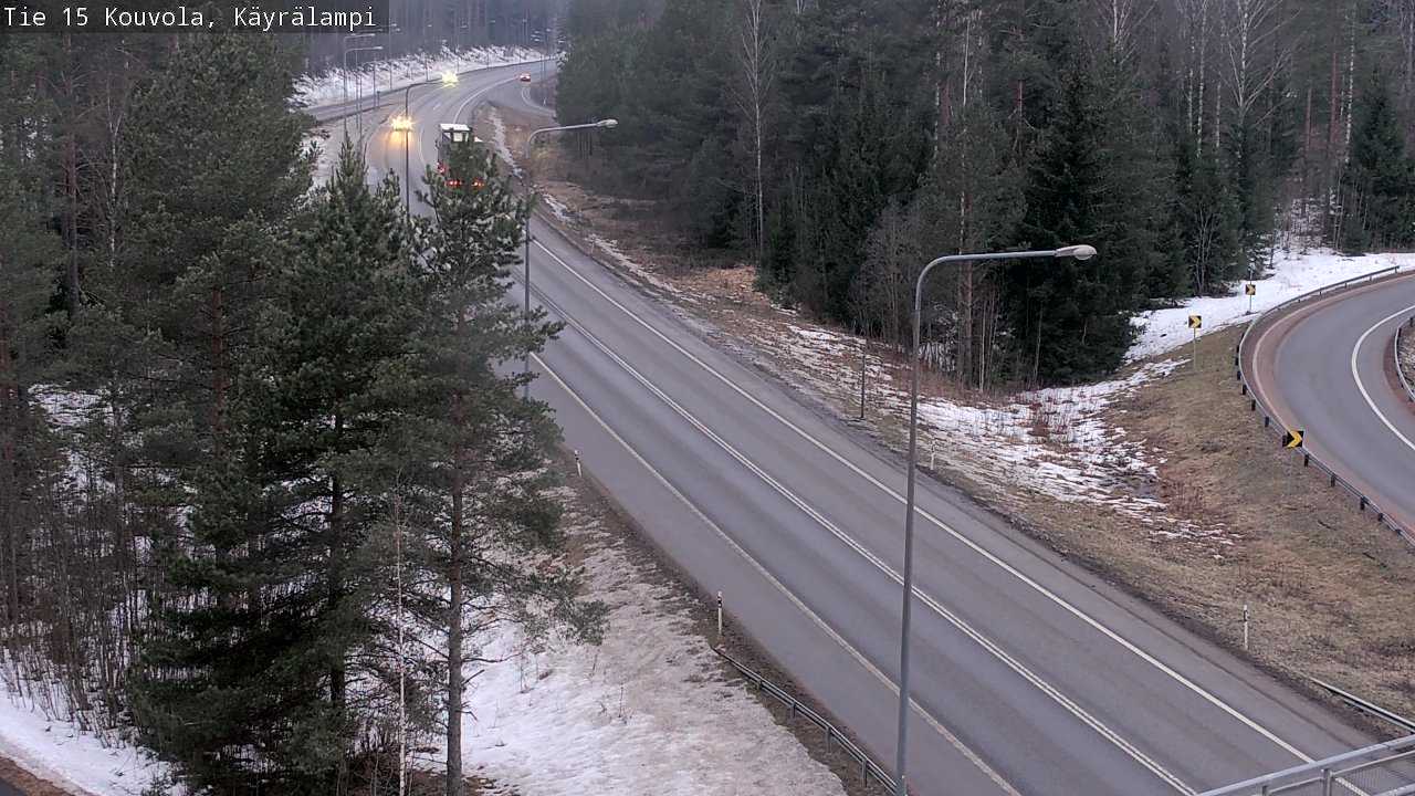 Weather Camera Image Väg 15 Kouvola, Käyrälampi, Kouvola, Kymenlaakso
