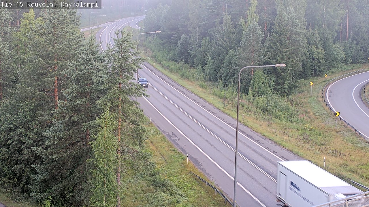 Weather Camera Image Road 15 Kouvola, Käyrälampi, Kouvola, Kymenlaakso