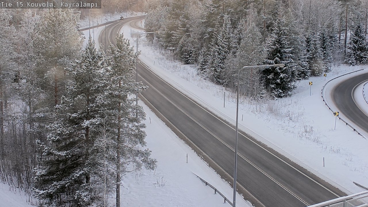 Weather Camera Image Road 15 Kouvola, Käyrälampi, Kouvola, Kymenlaakso