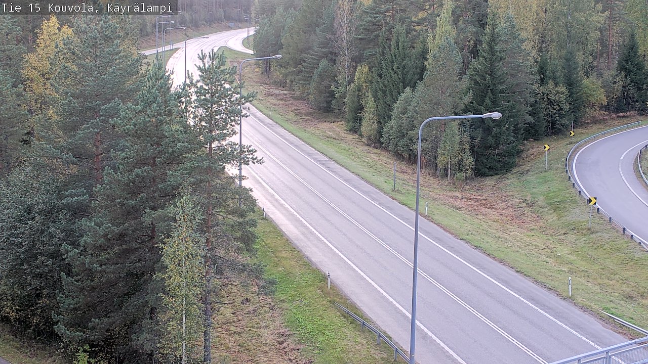 Weather Camera Image Road 15 Kouvola, Käyrälampi, Kouvola, Kymenlaakso