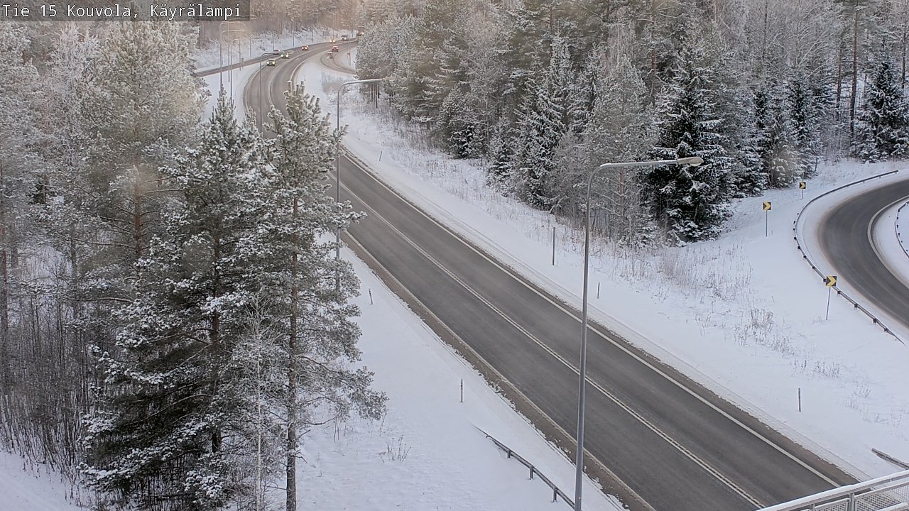 Weather Camera Image Road 15 Kouvola, Käyrälampi, Kouvola, Kymenlaakso