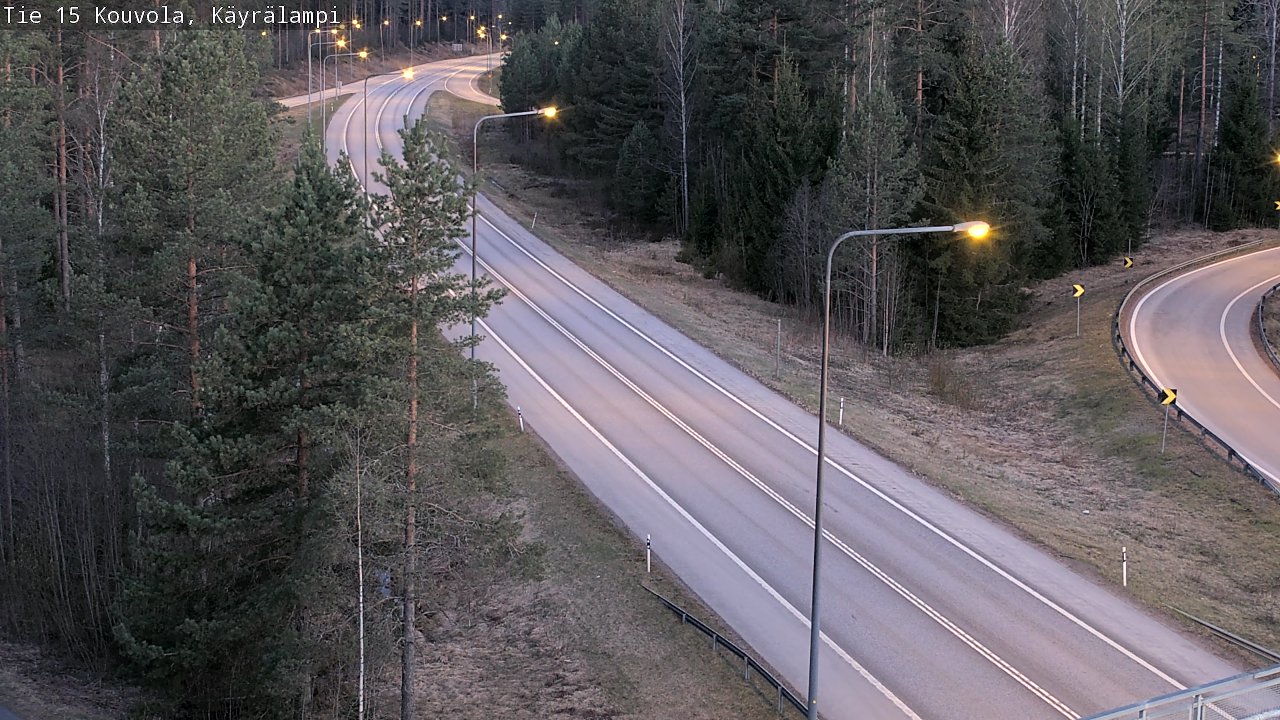 Weather Camera Image Road 15 Kouvola, Käyrälampi, Kouvola, Kymenlaakso