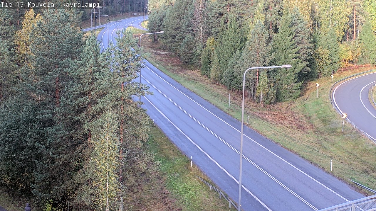 Weather Camera Image Road 15 Kouvola, Käyrälampi, Kouvola, Kymenlaakso