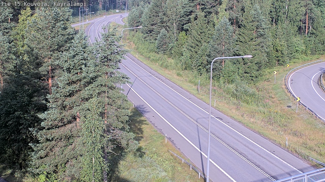 Weather Camera Image Road 15 Kouvola, Käyrälampi, Kouvola, Kymenlaakso