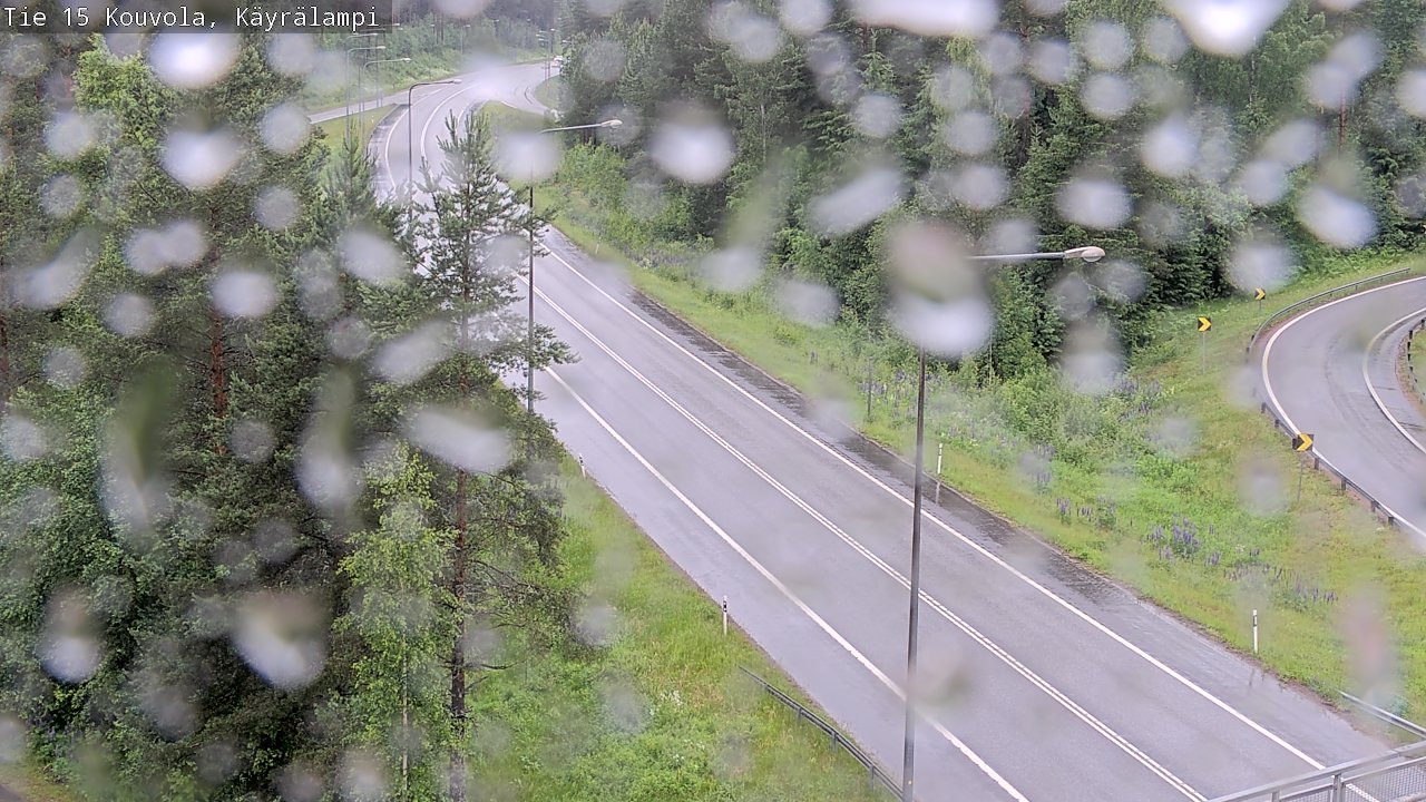 Weather Camera Image Väg 15 Kouvola, Käyrälampi, Kouvola, Kymenlaakso