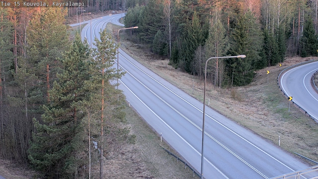 Weather Camera Image Road 15 Kouvola, Käyrälampi, Kouvola, Kymenlaakso