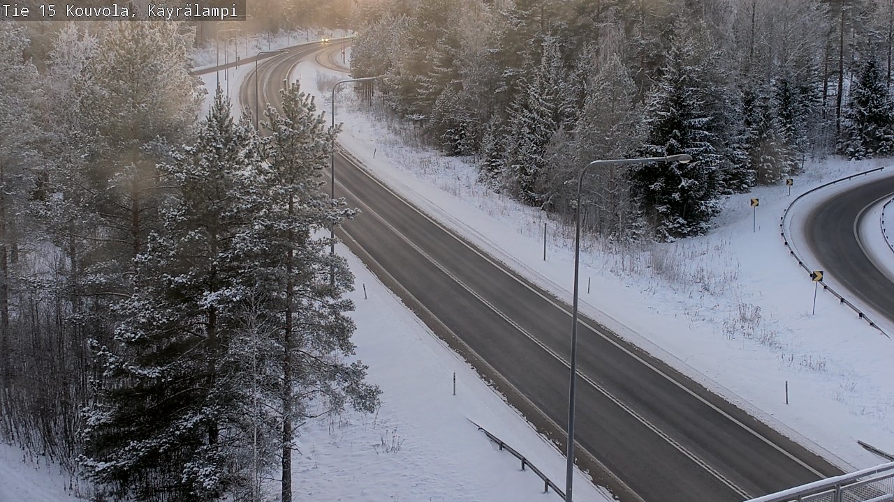 Weather Camera Image Road 15 Kouvola, Käyrälampi, Kouvola, Kymenlaakso