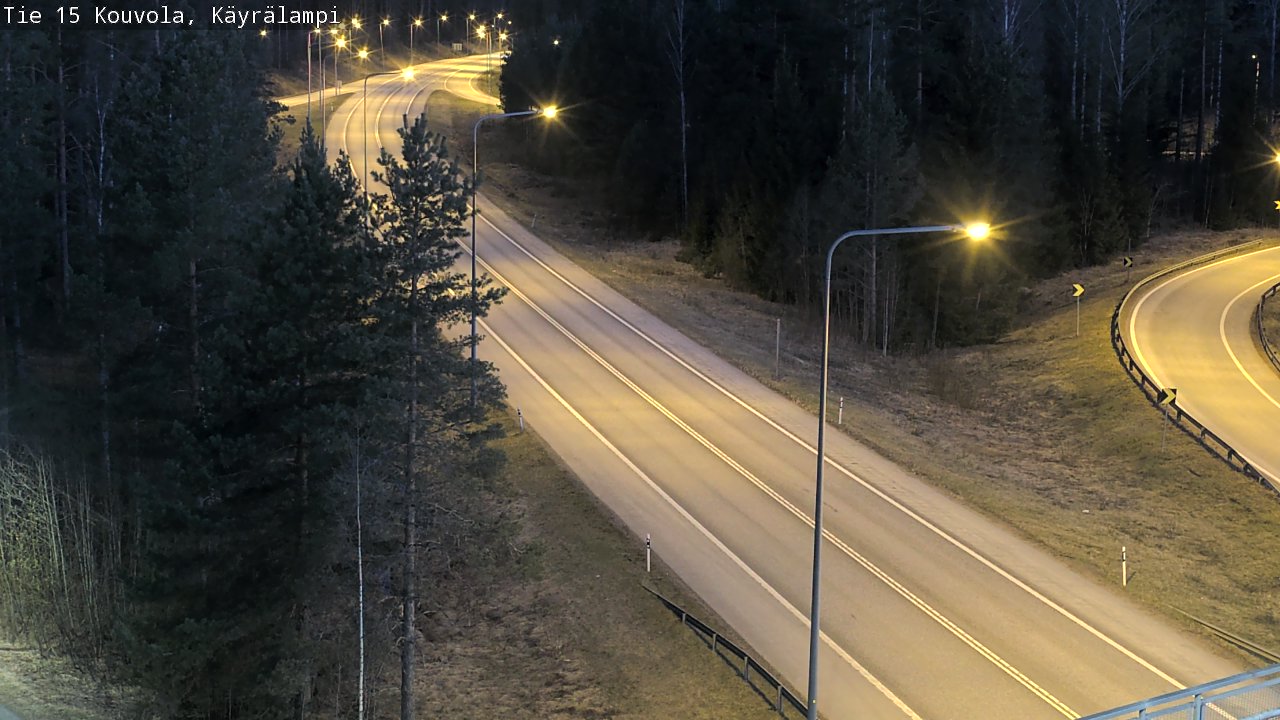 Weather Camera Image Road 15 Kouvola, Käyrälampi, Kouvola, Kymenlaakso