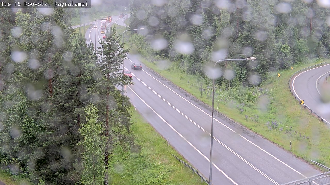 Weather Camera Image Väg 15 Kouvola, Käyrälampi, Kouvola, Kymenlaakso
