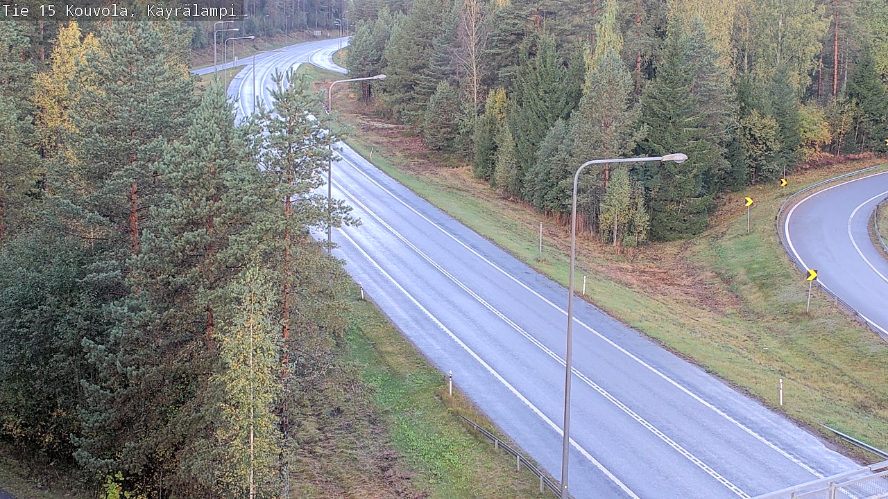 Weather Camera Image Road 15 Kouvola, Käyrälampi, Kouvola, Kymenlaakso