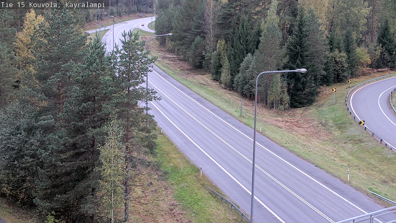 Weather Camera Image Road 15 Kouvola, Käyrälampi, Kouvola, Kymenlaakso