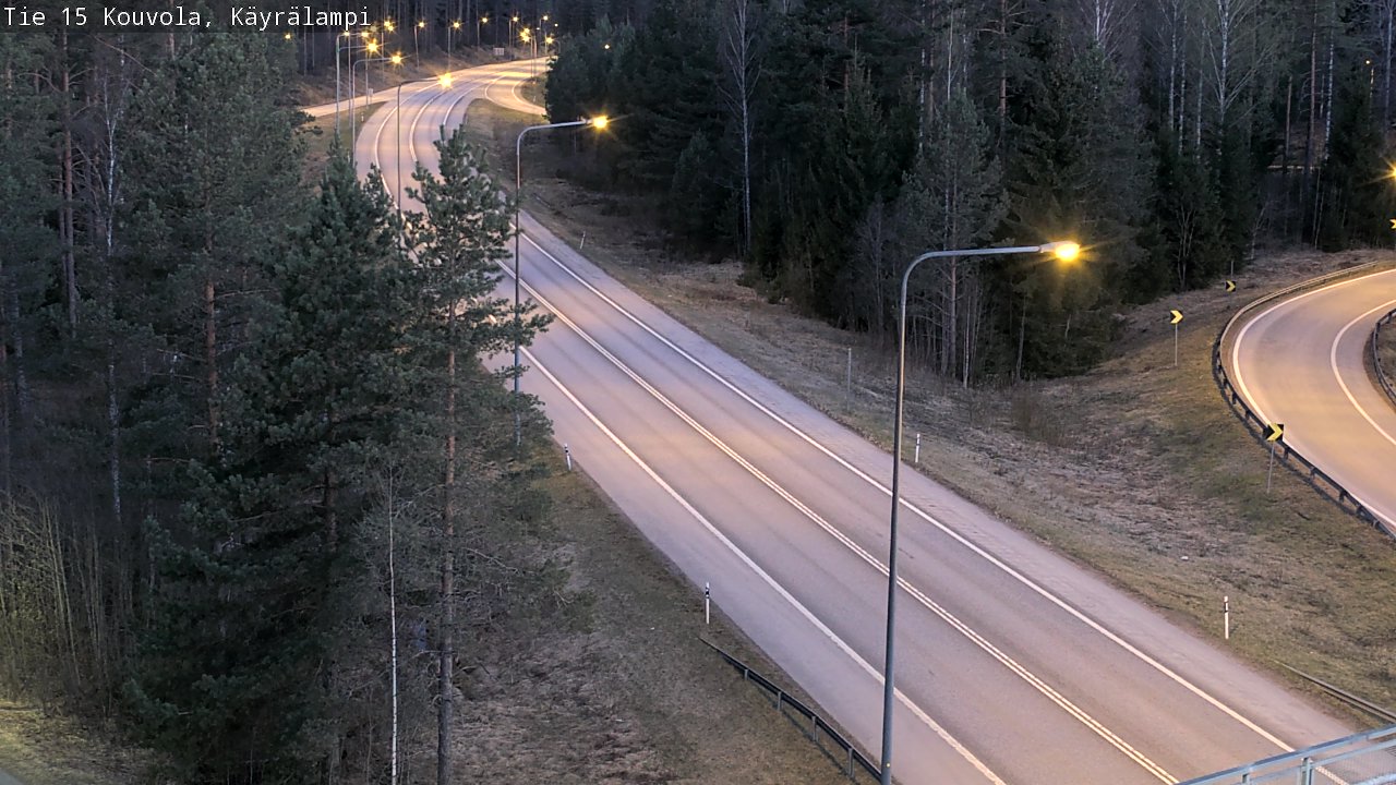 Weather Camera Image Road 15 Kouvola, Käyrälampi, Kouvola, Kymenlaakso