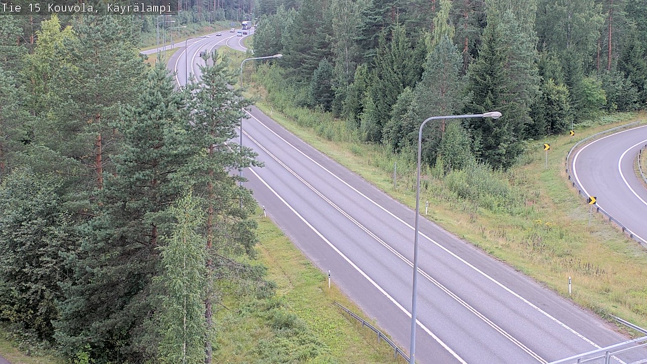 Weather Camera Image Road 15 Kouvola, Käyrälampi, Kouvola, Kymenlaakso