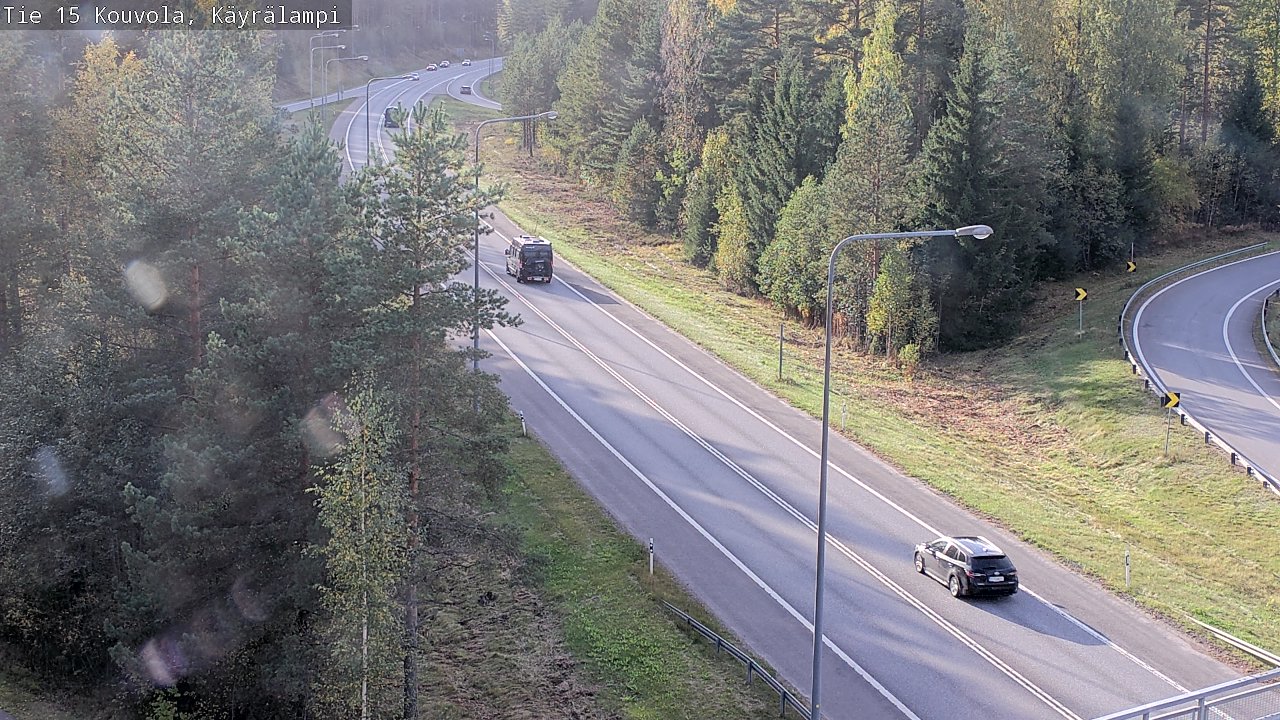 Weather Camera Image Road 15 Kouvola, Käyrälampi, Kouvola, Kymenlaakso