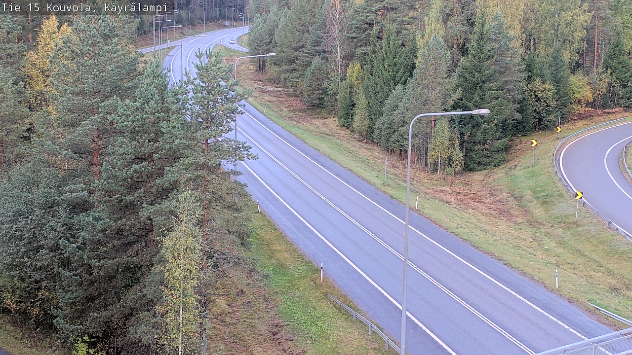 Weather Camera Image Road 15 Kouvola, Käyrälampi, Kouvola, Kymenlaakso
