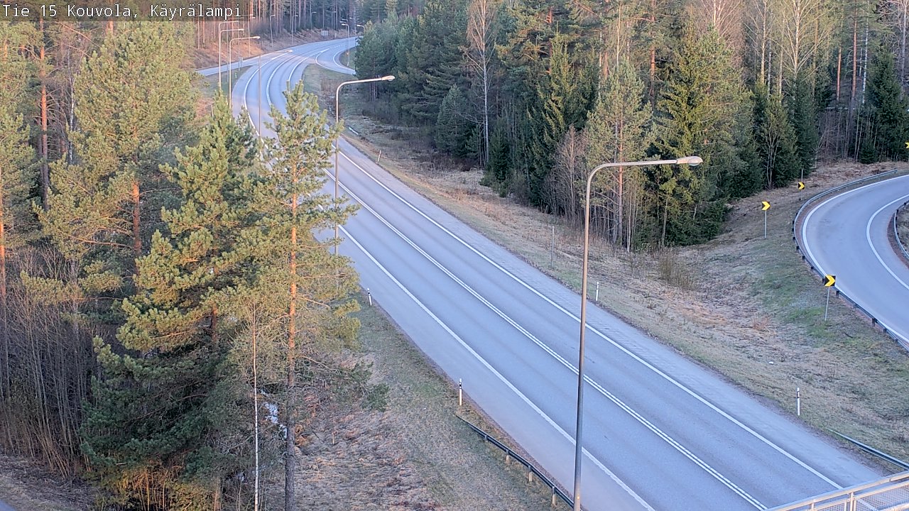 Weather Camera Image Road 15 Kouvola, Käyrälampi, Kouvola, Kymenlaakso