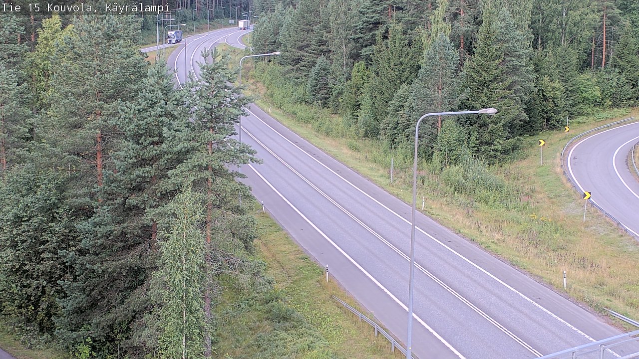 Weather Camera Image Road 15 Kouvola, Käyrälampi, Kouvola, Kymenlaakso