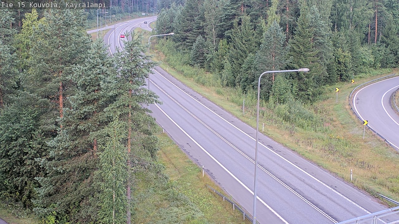 Weather Camera Image Road 15 Kouvola, Käyrälampi, Kouvola, Kymenlaakso