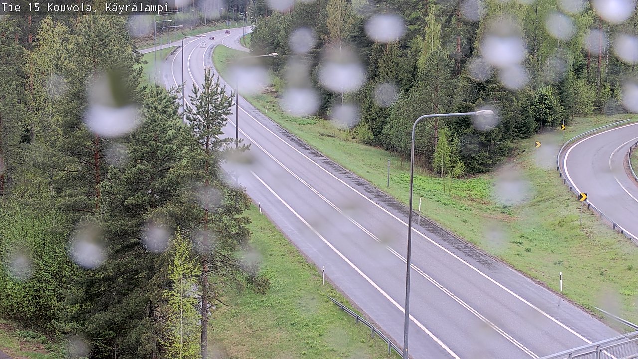 Weather Camera Image Väg 15 Kouvola, Käyrälampi, Kouvola, Kymenlaakso