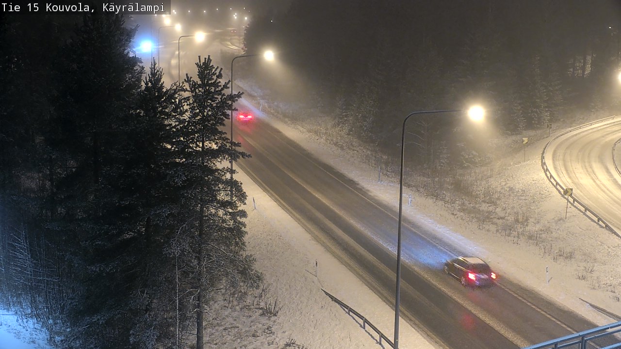 Weather Camera Image Road 15 Kouvola, Käyrälampi, Kouvola, Kymenlaakso