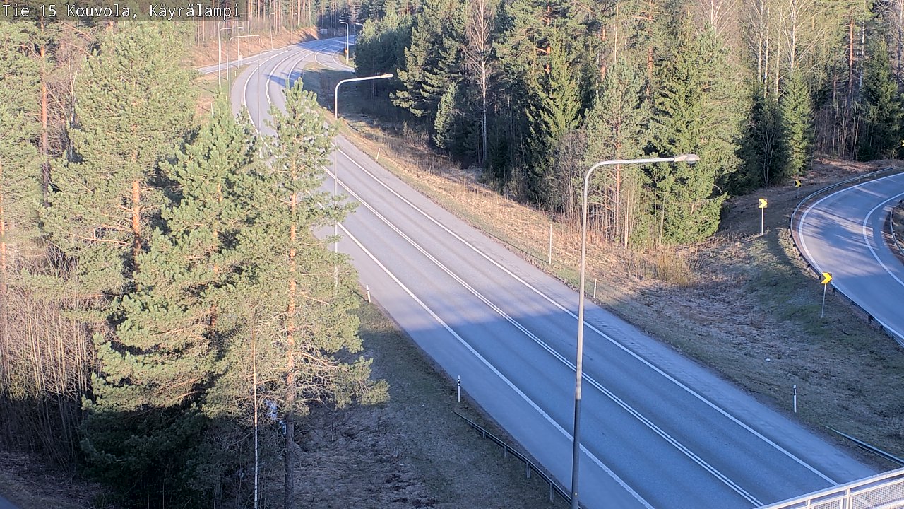 Weather Camera Image Road 15 Kouvola, Käyrälampi, Kouvola, Kymenlaakso
