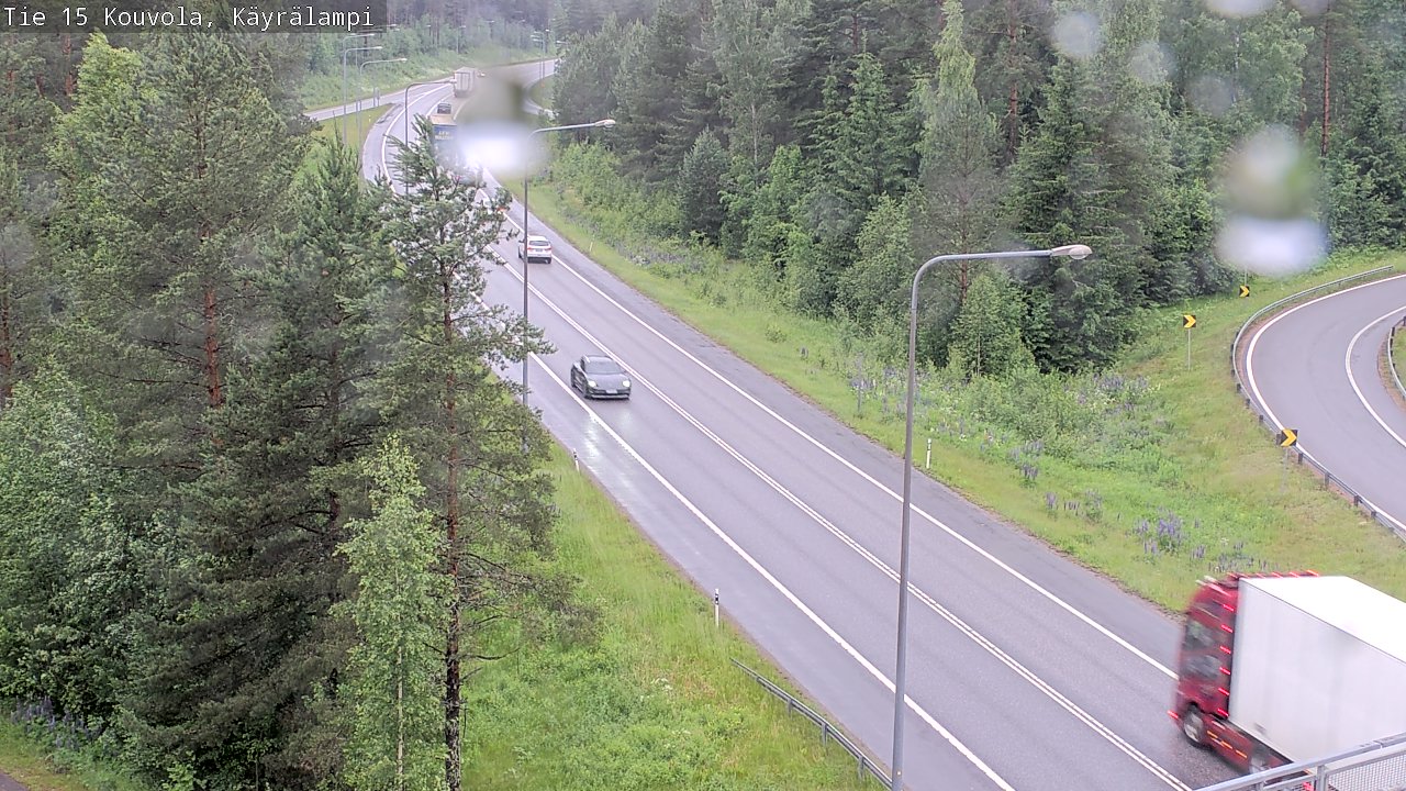 Weather Camera Image Road 15 Kouvola, Käyrälampi, Kouvola, Kymenlaakso