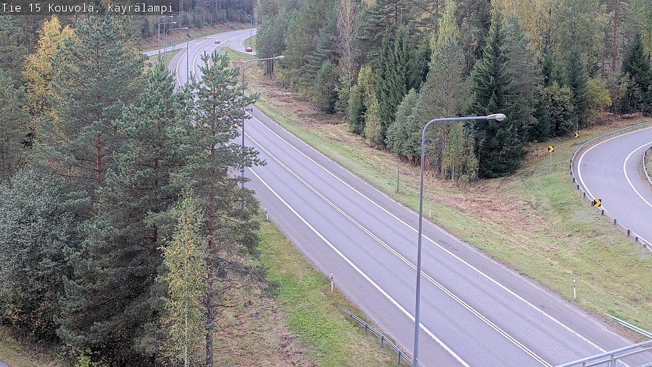 Weather Camera Image Road 15 Kouvola, Käyrälampi, Kouvola, Kymenlaakso