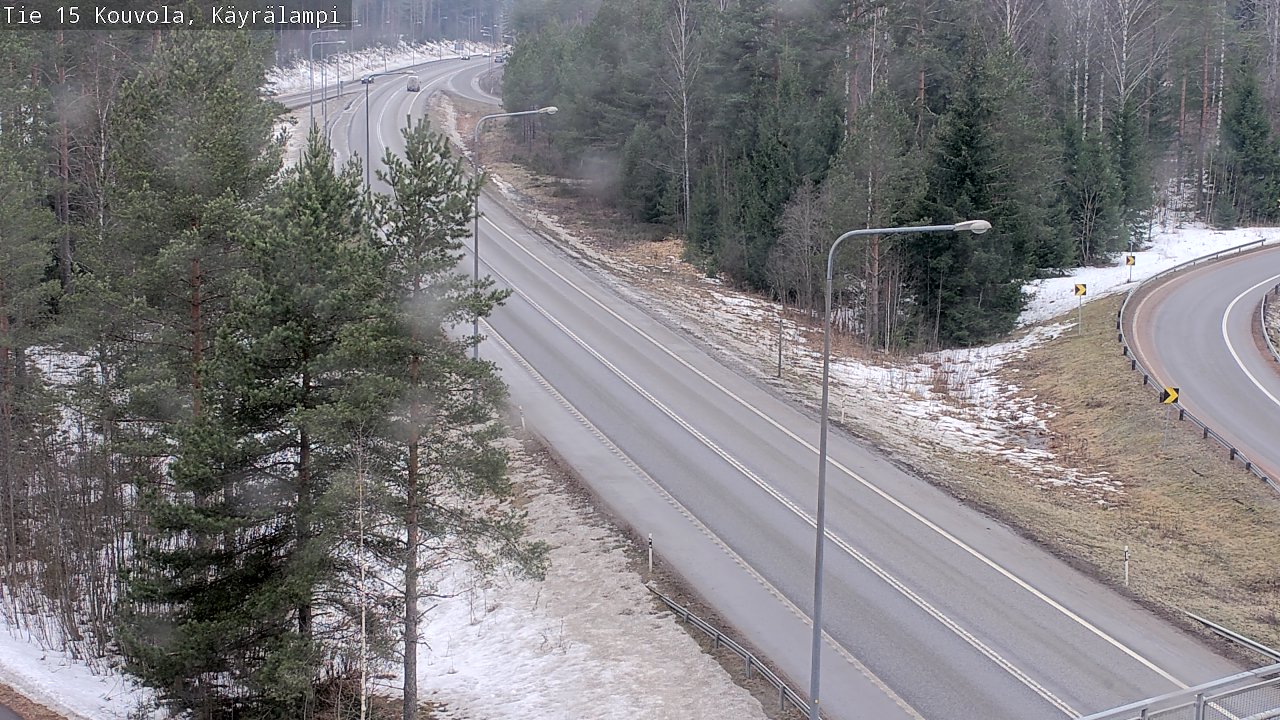 Weather Camera Image Väg 15 Kouvola, Käyrälampi, Kouvola, Kymenlaakso