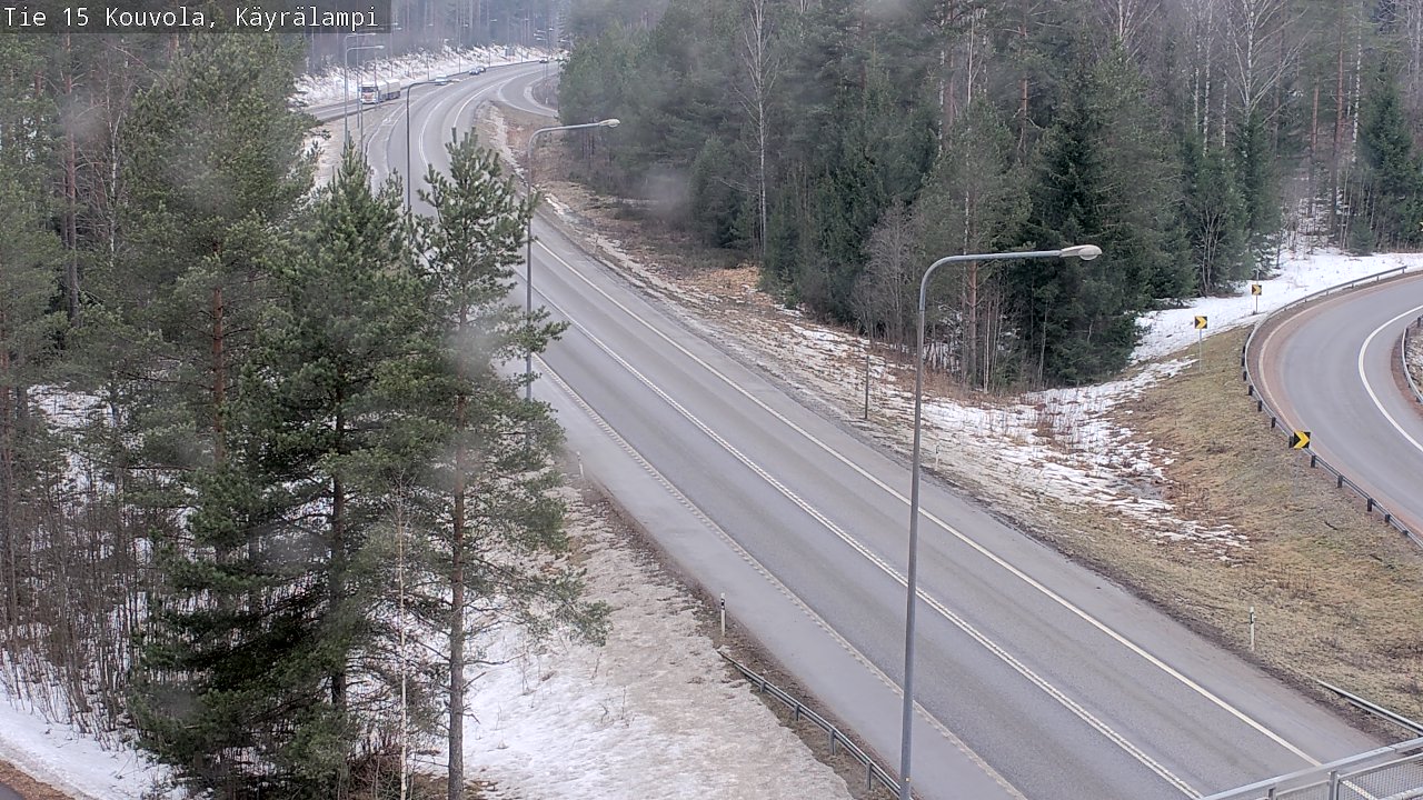 Weather Camera Image Väg 15 Kouvola, Käyrälampi, Kouvola, Kymenlaakso