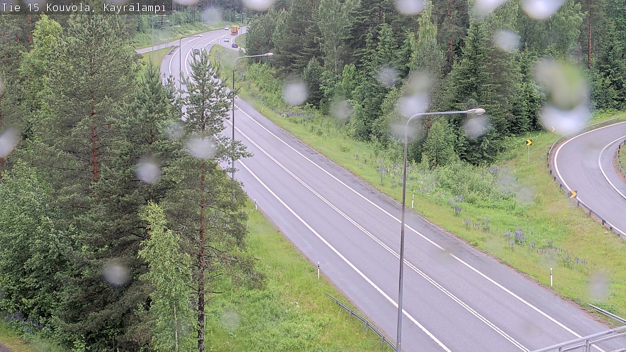 Weather Camera Image Road 15 Kouvola, Käyrälampi, Kouvola, Kymenlaakso