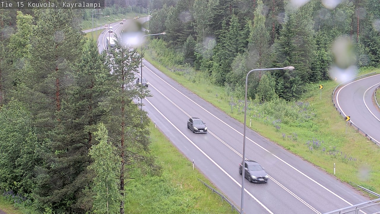 Weather Camera Image Road 15 Kouvola, Käyrälampi, Kouvola, Kymenlaakso
