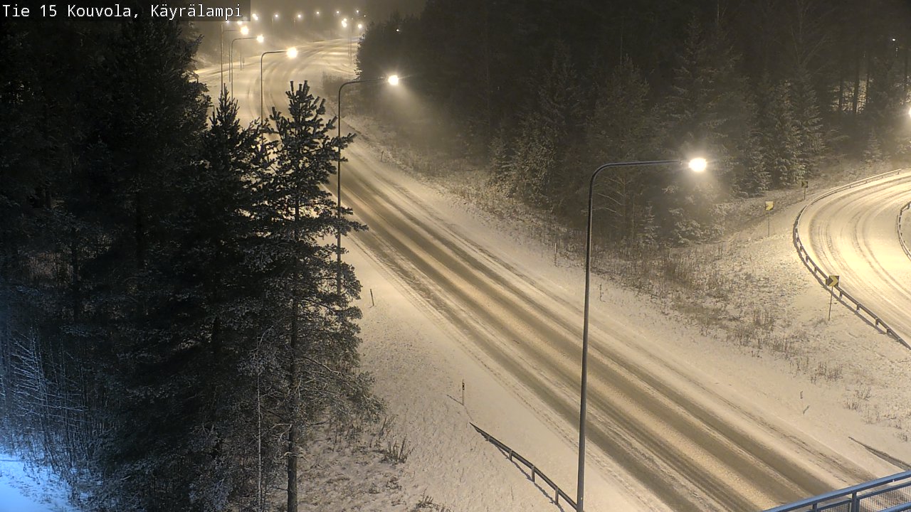 Weather Camera Image Road 15 Kouvola, Käyrälampi, Kouvola, Kymenlaakso