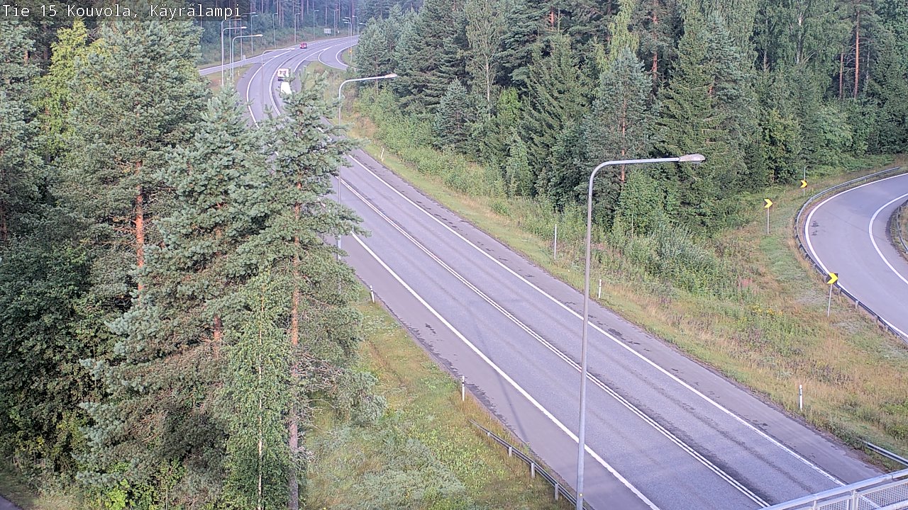 Weather Camera Image Road 15 Kouvola, Käyrälampi, Kouvola, Kymenlaakso