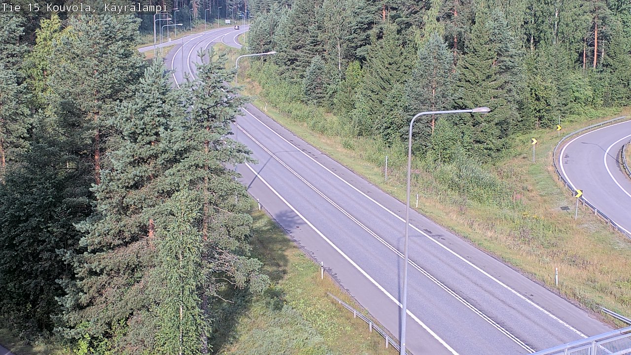 Weather Camera Image Road 15 Kouvola, Käyrälampi, Kouvola, Kymenlaakso