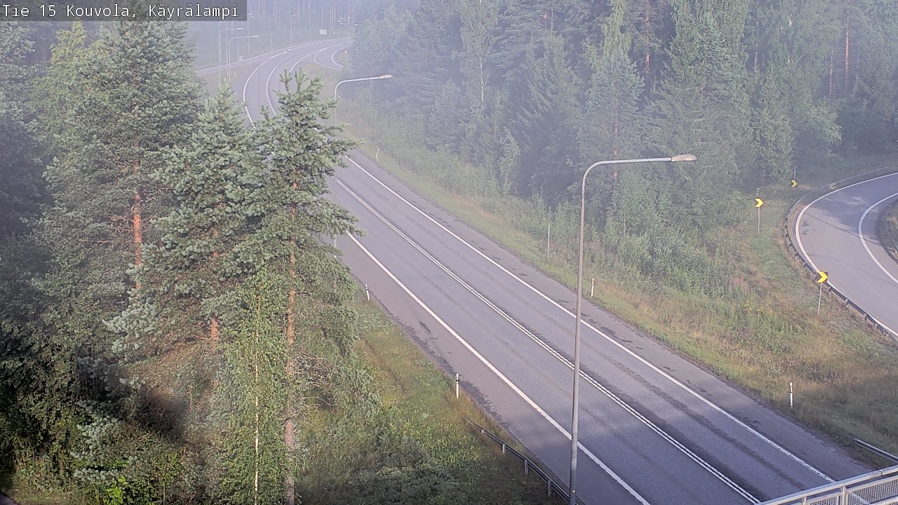 Weather Camera Image Road 15 Kouvola, Käyrälampi, Kouvola, Kymenlaakso
