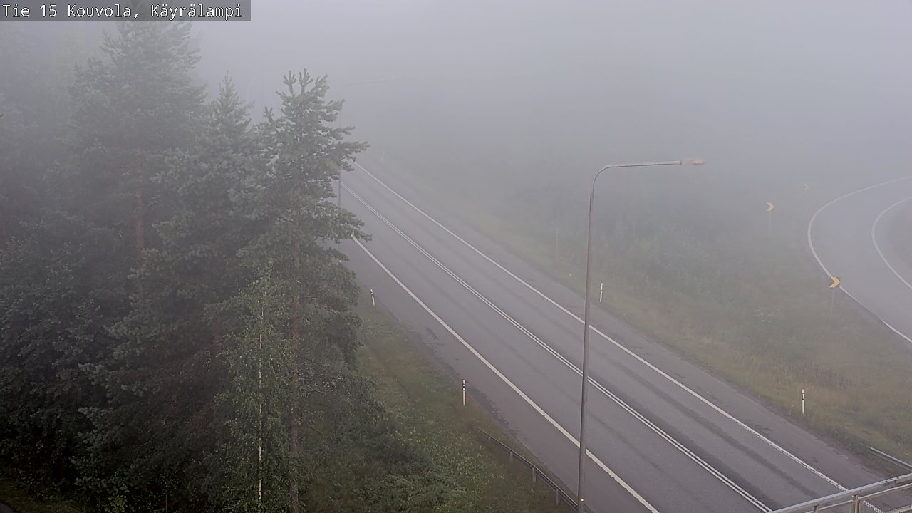 Weather Camera Image Road 15 Kouvola, Käyrälampi, Kouvola, Kymenlaakso
