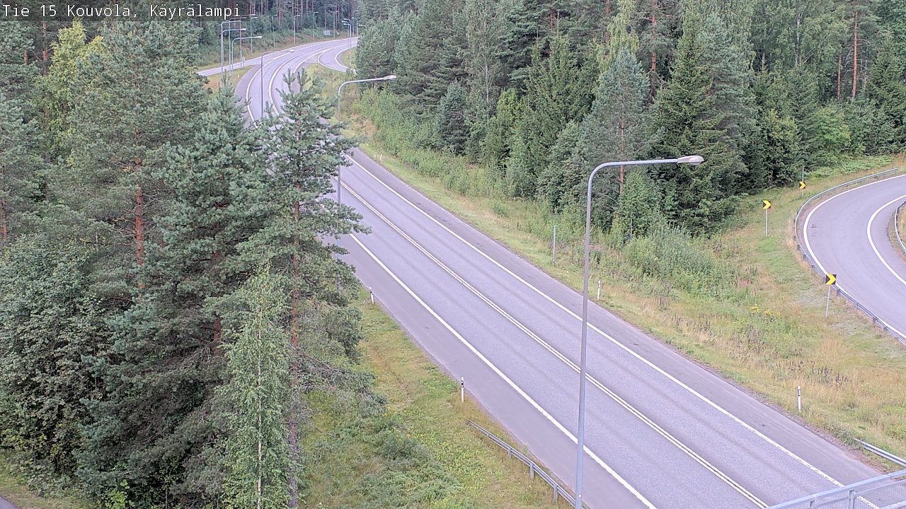 Weather Camera Image Road 15 Kouvola, Käyrälampi, Kouvola, Kymenlaakso