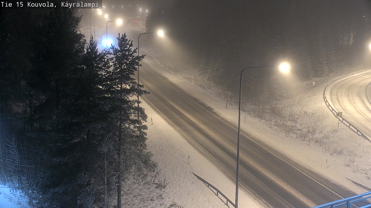 Weather Camera Image Road 15 Kouvola, Käyrälampi, Kouvola, Kymenlaakso