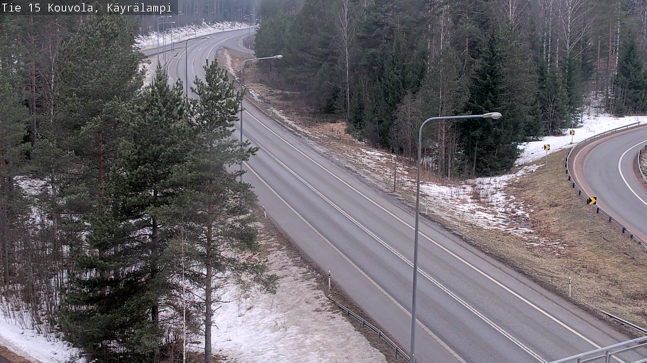 Weather Camera Image Väg 15 Kouvola, Käyrälampi, Kouvola, Kymenlaakso