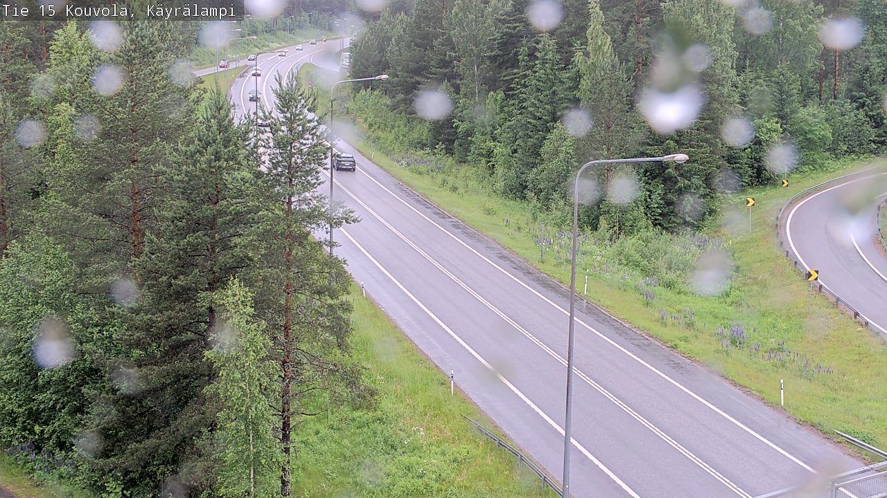 Weather Camera Image Väg 15 Kouvola, Käyrälampi, Kouvola, Kymenlaakso