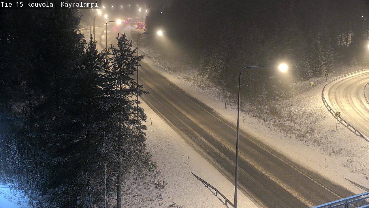 Weather Camera Image Road 15 Kouvola, Käyrälampi, Kouvola, Kymenlaakso